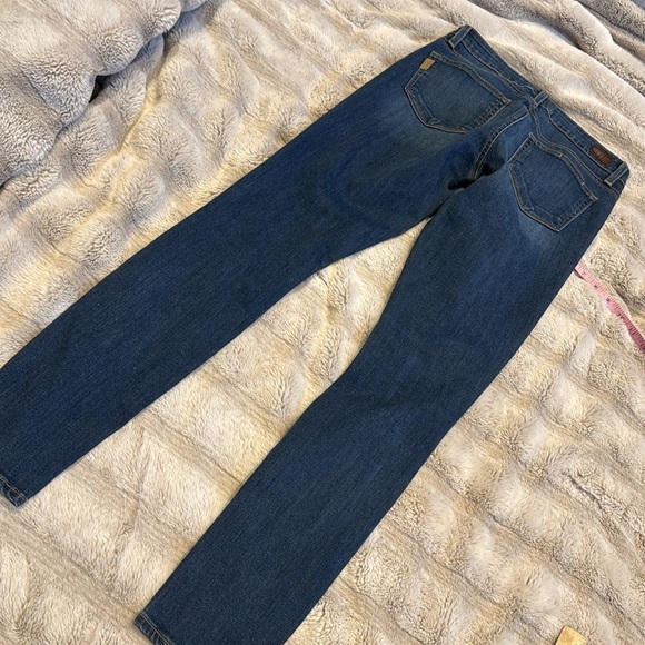 Paige Verdugo Ultra Skinny Jeans Sz 27 New Blue Distressed Denim ankle length - Picture 7 of 12